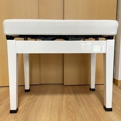 ピアノ椅子 ホワイト 中古