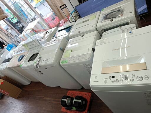 洗濯機・冷蔵庫単身用からファミリー用まで多数ございます！配達設置可能！配送1000円～