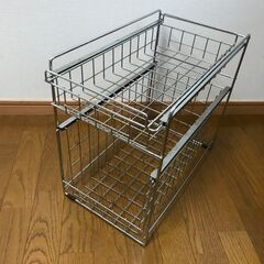 【あげます】キッチンワイヤー収納いろいろ 吊り下げ収納、シンク下ラックなど9点の画像