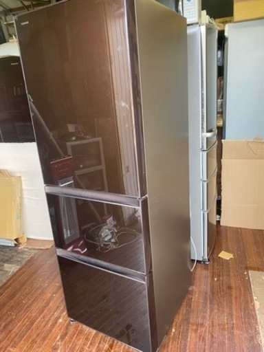 東芝 GR-H38SXV(ZT) [クリアブラウン] 冷凍冷蔵庫 363L