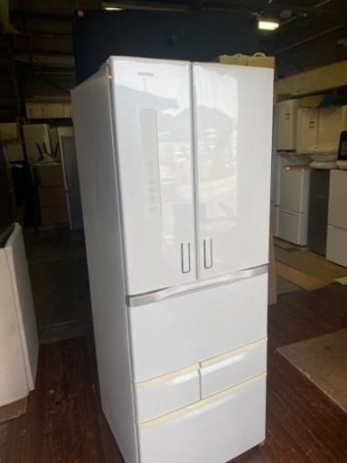 北九州市内配送無料　保証付き　東芝 TOSHIBA GR-G51FX(WS) [VEGETA(ベジータ) 冷凍冷蔵庫 (510L・フレンチドア） 6ドア シェルホワイト]