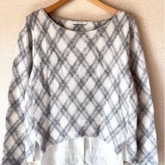 DES PRESブラウス付ウール混トップスS size❣️取りに...