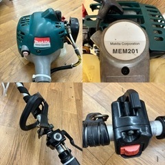 I693 🌈 makita エンジン刈払機 MEM201 エンジン1発始動！　⭐ 動作確認済 ⭐ 簡易クリーニング済の画像