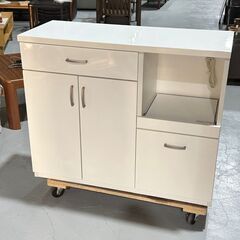 ☆NITORI☆ ニトリ レンジボード ロータイプ 鏡面仕上げ ホワイト