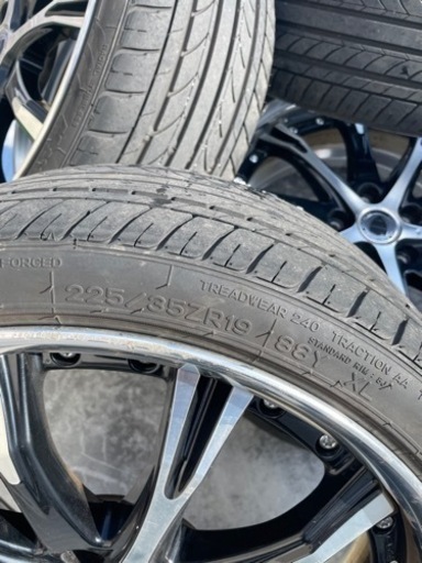 WORK ワーク　シュバートSC4 225/35R19 8JJ オフセット50 PCD114.3 4本通し 21年13週 