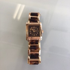 服/ファッション アクセサリー 腕時計　ゴールド　ブラウン　シン...