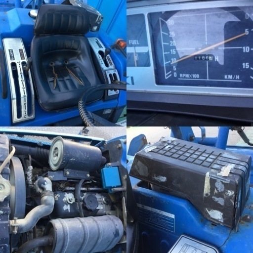 トラクター　ISEKI TU155F エンジン900cc 15.5馬力　2500rpm 4×4