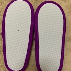 新品★スリッパ★使い捨てスリッパ★子供用★紫色★の画像