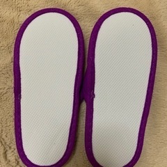 新品★スリッパ★使い捨てスリッパ★子供用★紫色の画像