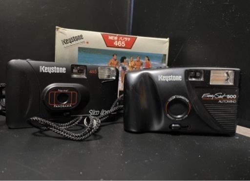 コンパクトフィルムカメラ ２台セット　Keystone Slimline \u0026Easy Shot500