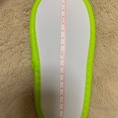 新品★スリッパ★使い捨てスリッパ★子供用★黄緑の画像