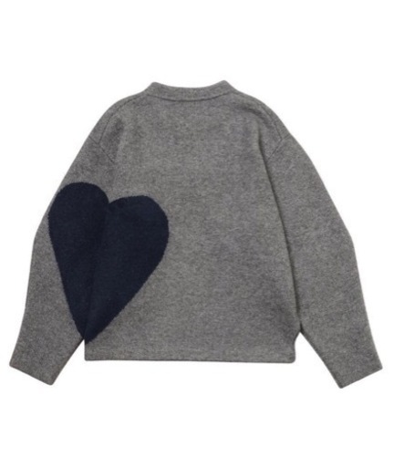 Nknit ハート　パターンニット　シシクイ　
