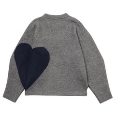 【Likeyさん専用】【美品】NKNIT ハートパターンニット グレー Nknit ハート パターンニット シシクイ