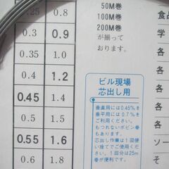 【ピアノ線】２ｍｍ×１０ｍ　未使用品　ＤＩＹに・部品作りに　硬くて曲がりにくいの画像