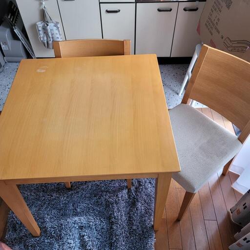 76×76cm　ダイニングテーブルセット