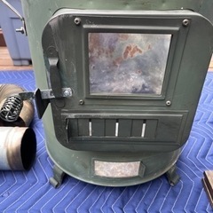 【お譲り先決まりました】ホンマ製作所 クッキングストーブ　（ケース、煙突、煙突支え、テント用板付）の画像