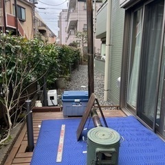 【お譲り先決まりました】ホンマ製作所 クッキングストーブ　（ケース、煙突、煙突支え、テント用板付）の画像