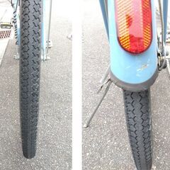 ウエルビーサイクル　27インチ シティーサイクル　ブルー　６段変速（3/1受け渡し完了）の画像