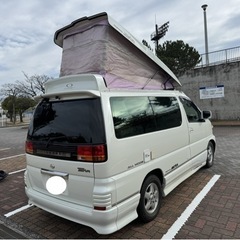 エルグランド　4WD  キャンピングカー　サーフィン　釣り　　車検2024年12月まで　訳ありジャンクの画像