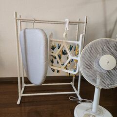 扇風機と洗濯用品