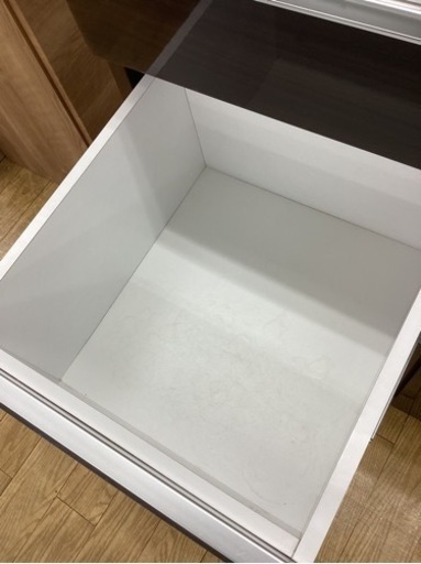 KB-86【新入荷　リサイクル品】キッチンカウンター　ブラウン×白