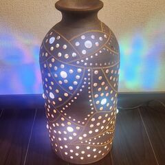 引き取り限定！！  陶器ランプの画像