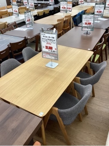 KB-89【新入荷　リサイクル品】リンクス　キャスト　ダイニング5点セット　ナチュラル