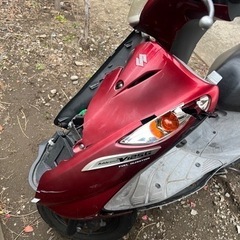 最終値下げ！スズキ アドレス v125g k9(事故車)(エンジン実動)の画像