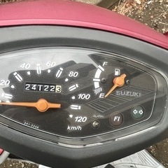 最終値下げ！スズキ アドレス v125g k9(事故車)(エンジン実動)の画像