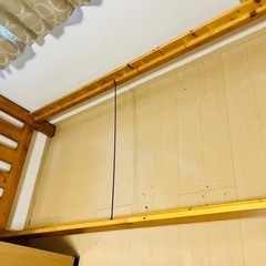 【受付終了】組み立て式木製ベッドシングルの画像