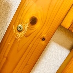 【受付終了】組み立て式木製ベッドシングルの画像