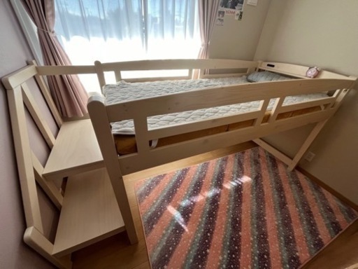 モダンデコ　ロフトベッド