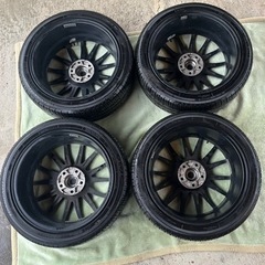 80、ノア 、ヴォクシー、7J+48 215/45R18 タイヤホイール４本中古 TOYOTA トヨタ ヴォクシー ノア G's 純正 中古ホイール 4本 7J 18
