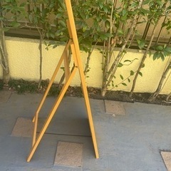 スタンドミラー　木製の画像