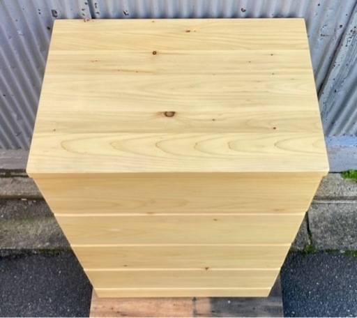 無印良品　パイン材4段チェスト