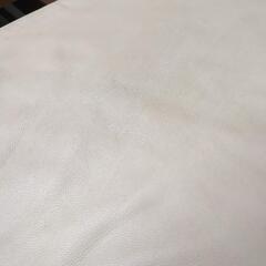 本革ソファー　アイボリー　ベージュ　3人掛け　ニトリ　NITORIの画像