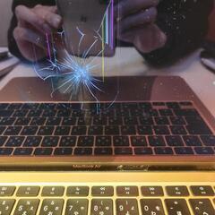 【画面割れ/値下げ不可】MacBook Air M1 2020の画像