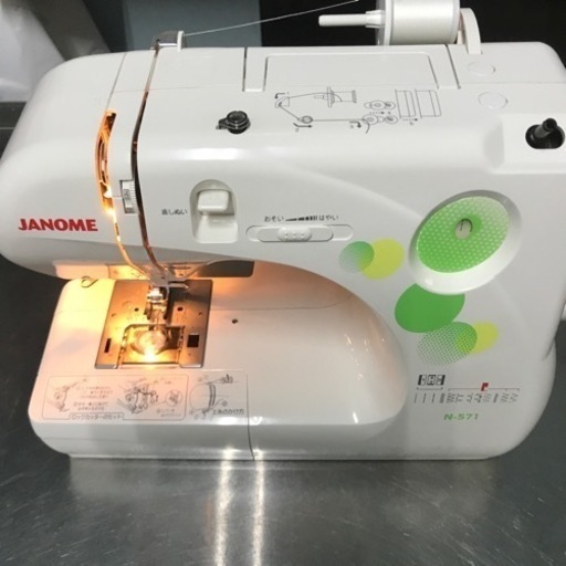 決まりました★ジャノメロック機能付きコンパクトミシン　ヌイキルN-571 ★美品★家電 生活家電 ミシン