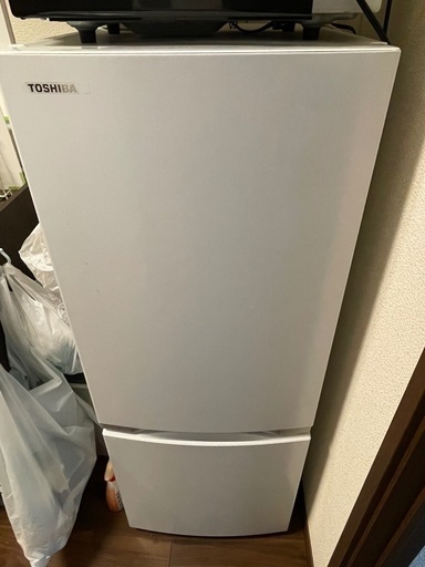 2020年製 東芝 2ドア冷蔵庫 153L GR-R15BS(W)