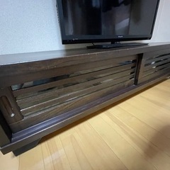 木目調ローテレビ台　3000円