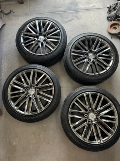 210クラウンアスリート　18インチ　スパッタリングホイール4本