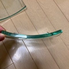 透明で正方形の皿　2枚の画像