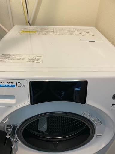 【取りに来ていただける方限定】ドラム式洗濯乾燥機(洗濯機/ドラム式洗濯機)　AQUA AQW-DX12M