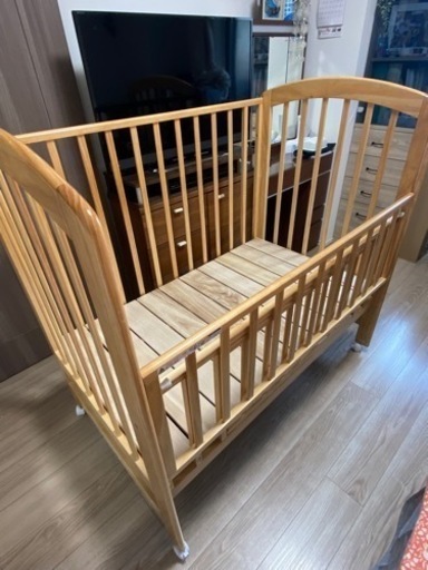 【受付停止中】取引中　カトージベビーベッド　ハイポジション(配送応相談)