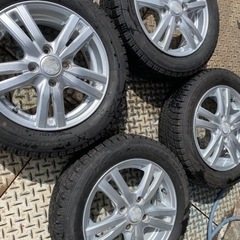 (取引中)ブリジストンVRX！イボ付！155/65/14！100／4穴アルミ付！売り切りの画像