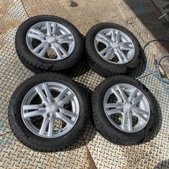 (取引中)ブリジストンVRX！イボ付！155/65/14！100／4穴アルミ付！売り切りの画像