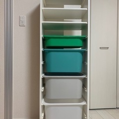 【美品】IKEAトロファスト 可動棚 おもちゃ箱本棚