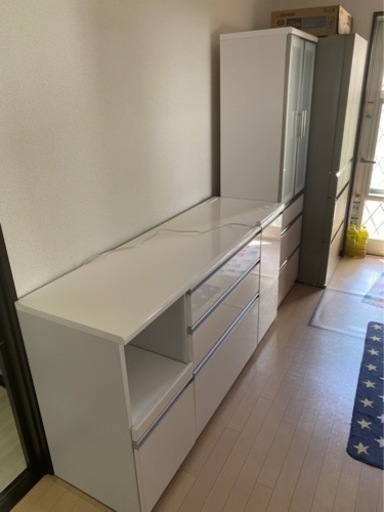 【美品】キッチン収納カウンター