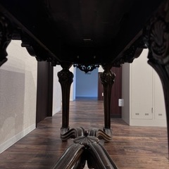 大理石テーブル　アンティークの画像