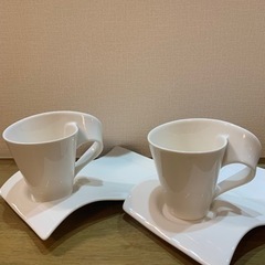 【値下げしました！】ビレロイボッホのカップ＆ソーサー　2セットま...